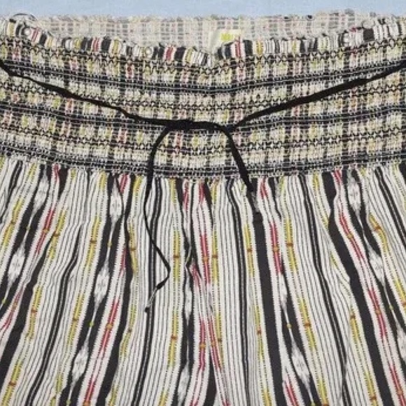 Wide Leg Pants Striped Zamirah Smocked Waist by MAEVE BY ANTHROPOLOGIE - Picture 4 of 9